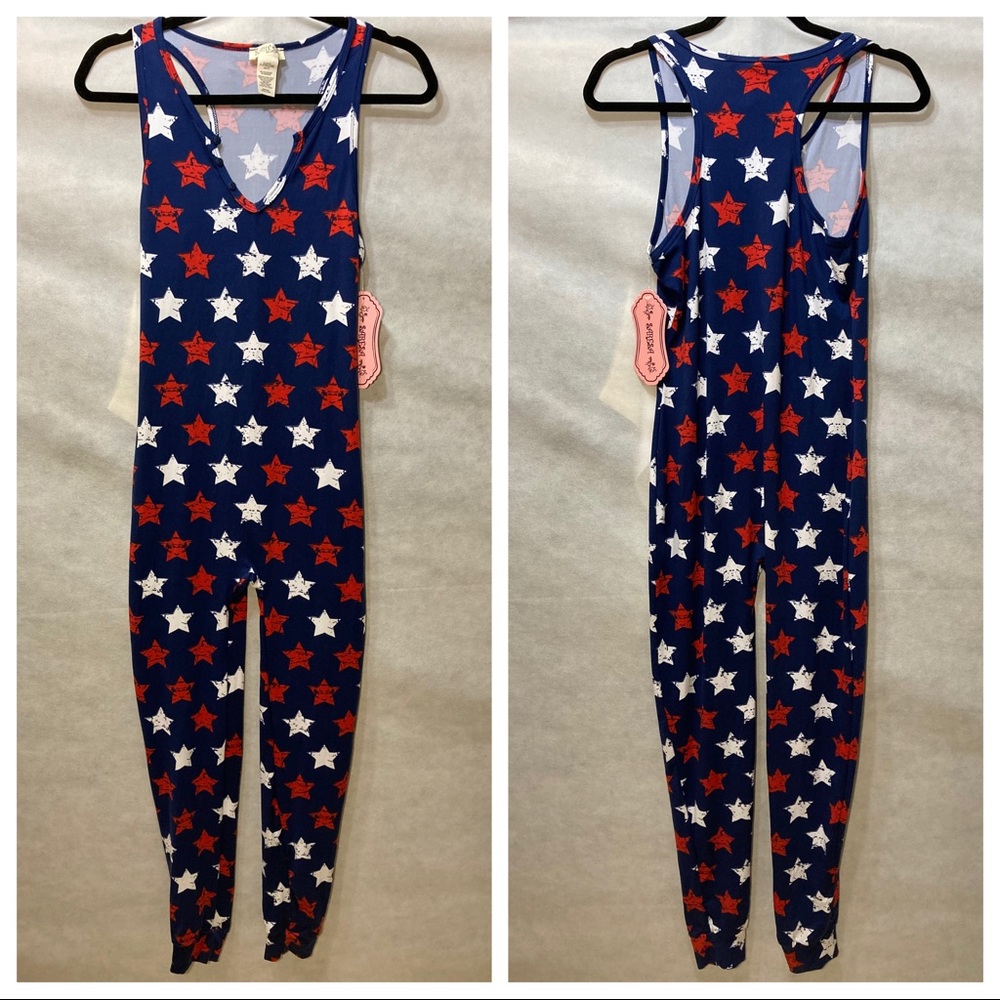 Saresa Star Jumpsuit Sleeveless Red White Blue